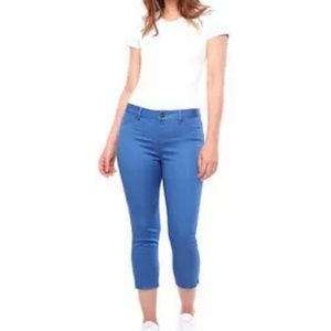 Up! Blue cropped pants - stretch